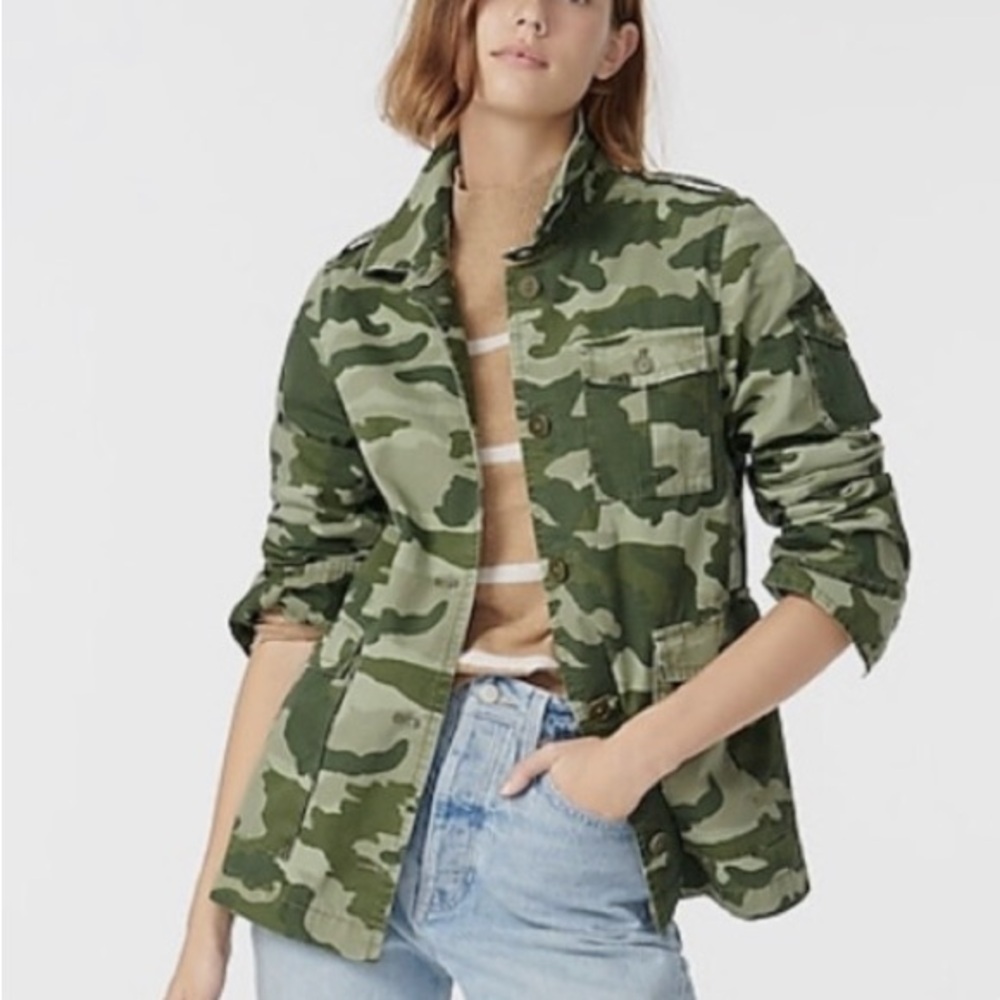 J. Crew Camouflage Jacket